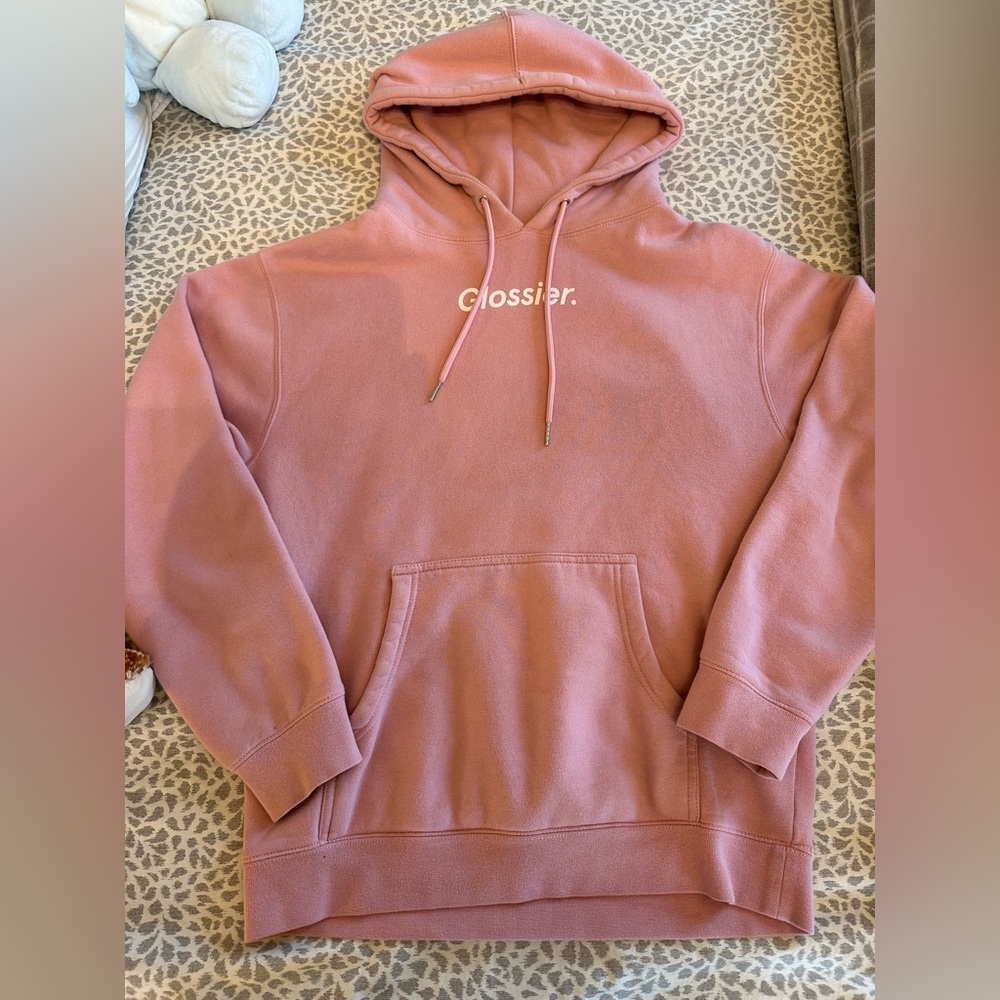 Original pink Glossier hoodie